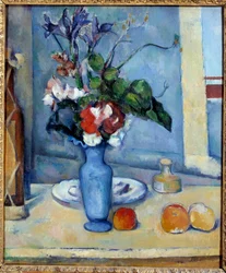 Le vase bleu Paul Cezannen (1839-1906) maalaus 1885 Dim. 0,61x0,5 m Pariisi, musee d