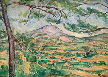 Mont Sainte-Victoire ja suuri mänty, noin 1887
