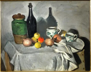 Stilleben (Früchte und Geschirr)