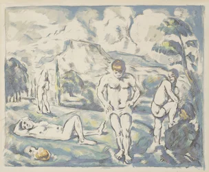 The Bathers: Suuri lautanen, 1898