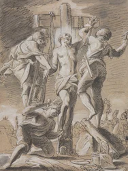 Kristus ristille naulattuna, 1700-luvun alku.