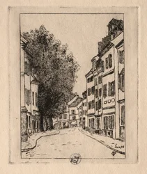 Kuusi etsausta: Notre Dame, Pontoise, 1895.