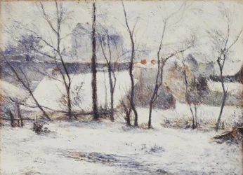 Ranska: La Neige à Vaugirard II, ou Jardin sous la neige I Puutarha lumen alla.