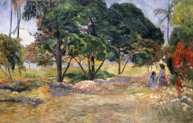 Maisema ja kolme puuta, 1892