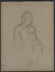 Äiti ja lapsi recto, 1870-luku.