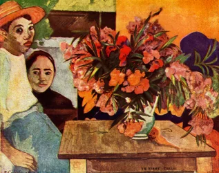 Talonpojat kukkien kanssa, 1936