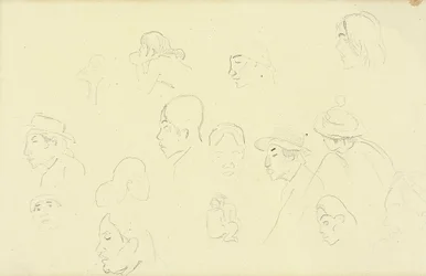 Tutkimuksia päistä ja hahmoista, n. 1893