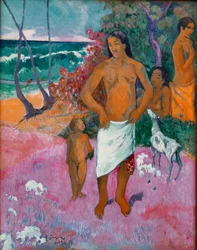 Paul Gauguinin tahitilainen perhemaalaus (1848-1903) 1902 Dim. 73x92 cm New York, yksityinen kokoelma
