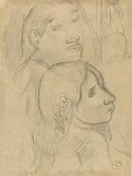 Kaksi markiisilaista [verso], n. 1902.