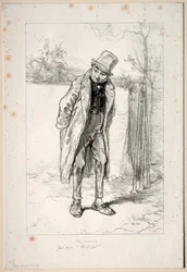 Physionomies Parisiennes: Au Marais. Täällä, Azor! täällä!, 1857-58.