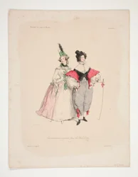 ALKUPERÄINEN TRAVESTISSEMENS (sic) vuoden 1834 palloille. Nro. 2 ja 3.
