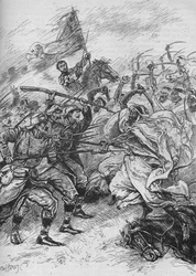 Maurit ja espanjalaiset erottamattomasti sekoittuneina, 1902