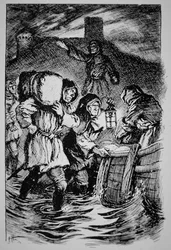 "The Owlers" (litho)