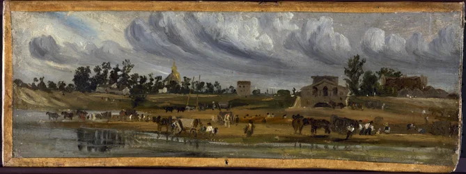 Seinen rannat Barrière de la Cunetten luona Champ-de-Marsin lähellä (1820), 1820 (maalaus).