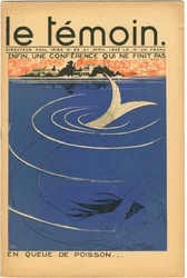 The Temoin -lehden kansilehti, Satiirical in Colours, 21. huhtikuuta 1935 (litografia)