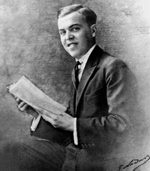 Christian Berard (1902-1949) ranskalainen taidemaalari ja pukusuunnittelija, Madeleine Renaudin serkku, kuva Nadar c. 1920 (mv/w valokuva)