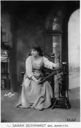 Henriette Rosine Bernard eli Sarah Bernhardt (1844-1923) Jules Barbierin "Joan of Arcina"