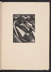 Kuivan maan ilmestyminen, kuvitus teoksesta "Images of War...". Runoja", Richard Aldington