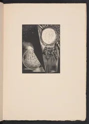 Aurinko ja kuu, kuvitus teoksesta "Images of War...". Runoja", Richard Aldington