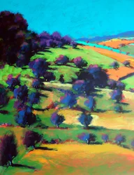 Barrowwake Looking Northwest (Detail #2), 2025 (akryyli laudalle)