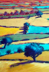 From Ragged Stone (Detail #2), 2025 (akryyli laudalle)