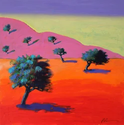 Ibiza, 2021 (akryyli laudalle)