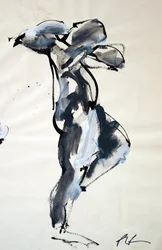 Elämäpiirros, 2024 (muste paperille)