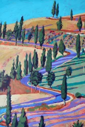 Toscana (akryylia aluksella)