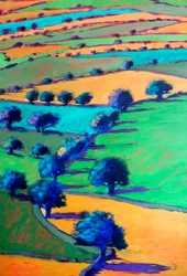 West Malvern #4 (yksityiskohta), 2024 (akryyli kartongille)