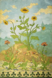 Auringonkukat ja Unikot; Marigolds and Poppies, 1899