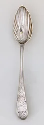 Uurrettu teelusikka, n. 1785 (hopea)