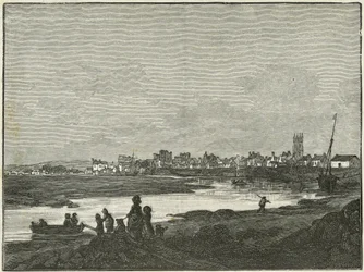 Cardiff etelästä (kaiverrus)
