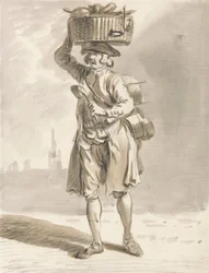 London Cries: A Man with a Basket (mies myy kattiloita ja pannuja)