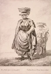Kaksi osterimyyjää, Cries of London, 1760