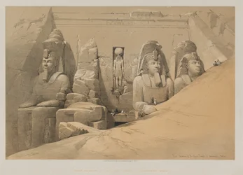 Egypti ja Nubia, osa II: Suuren Aboo Simbelin temppelin etukorkeus, Nubia