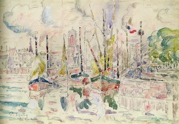 La Rochelle (akvarelli paperille)