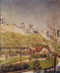 Square Saint-Pierre ja Butte Montmartre. Paul Signacin maalaus (1863-1935)