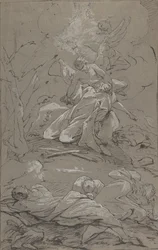 Kristus Getsemanen puutarhassa, 1712-62.