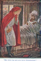 "Miten suuret silmät sinulla on, isoäiti", Punahilkka, 1925