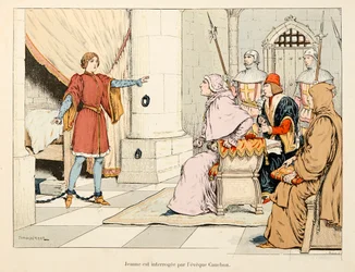 Kuva otettu Theodore Cahun kirjasta "" Jeanne of Arc " ja kuvittanut Paul De Semant (1855-1915): Jeanne d