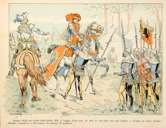 Kuva otettu Theodore Cahun kirjasta "" Joan of Arc "" ja kuvittanut Paul De Semant (1855-1915): Jeanne d