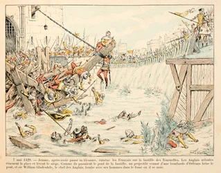 Kuvitus otettu Theodore Cahun kirjasta "" Joan of Arc "" ja kuvittanut Paul De Semant (1855-1915): 7. toukokuuta