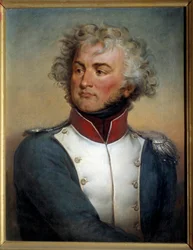 Jean Baptiste Kleberin (1753-1800) muotokuva, everstiluutnantti Ylä-Reinin 4. pataljoonassa Paulin Guerinin (1783-1855) maalaus 1834 su. 0,72 x 0,55 m.