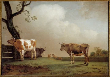 Niitty Lehmälauma pre. Paul Potterin (1625-1654) maalaus 1652 Su. 0,84x1,21 m