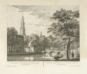Näkymä Westerkerkille ja Westerhalille Keizersgrachtilta katsottuna Näkymä Westerkerkille, Amsterdamissa / Vue de l