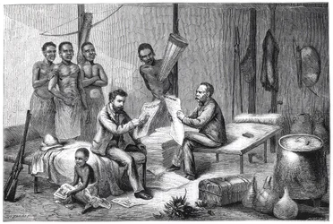 Livingstone ja Stanley saivat sanomalehtiä Keski-Afrikassa, 1871-1873