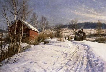 Talvimaisema, Lillehammer