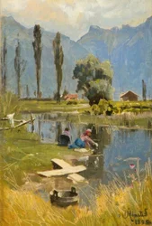 P. Mönsted, Waschtag