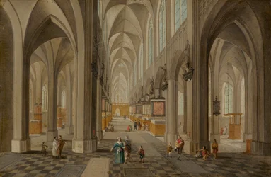 Antwerpenin katedraali, noin 1650-1655 (öljy kuparille).