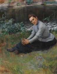 Rannalla istuminen